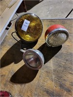 Vintage car head lamps
