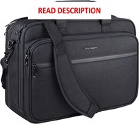 $35  KROSER Laptop Bag 17.3 Briefcase - Black