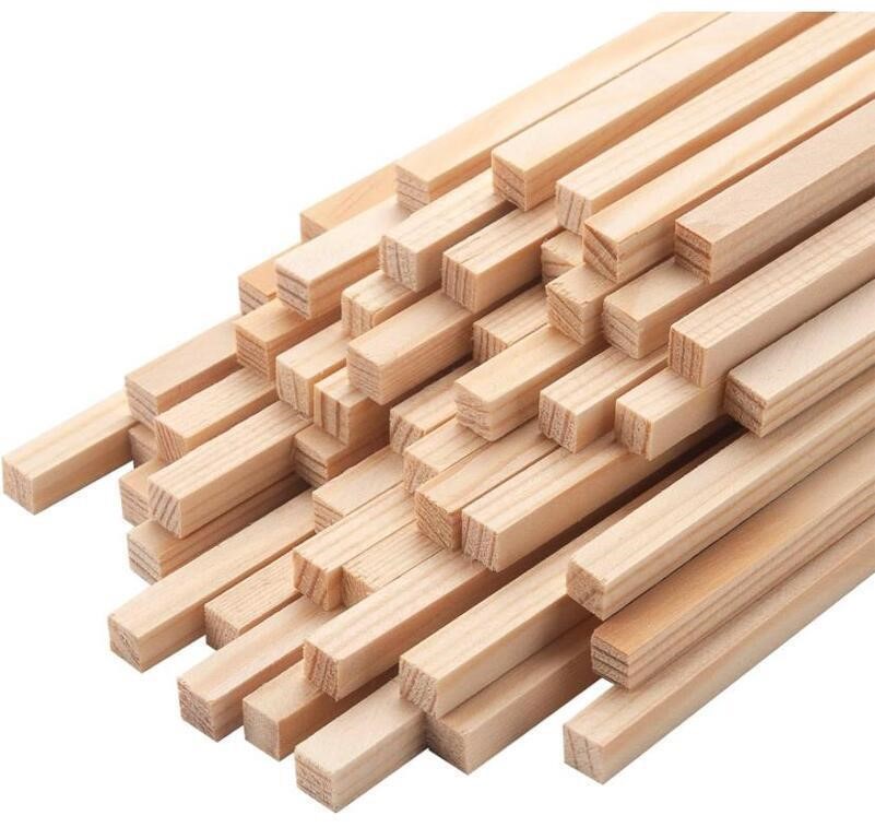 120PCS SQUARE WOODEN DOWEL RODS FOR CRAFTS(6IN)