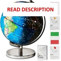 $50  9 Wallaby Globe with Geographic & Night Light