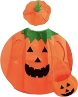 2 HALLOWEEN PUMPKIN COSTUME KIDS SIZE M/L