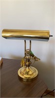Adjustable desk  lamp, brass finish 12 in high