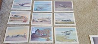 Vintage Pan Am airplane pictures w/food Menus