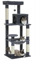PEQULTI Cat Tree for Large Cats with Metal Frame