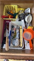 Drawer content, pastry cutter, utensils, tools