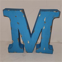 Metal Letter M decor