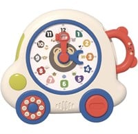 INTERACTIVE TEACHING CLOCK TOY WITH LIGHT AND