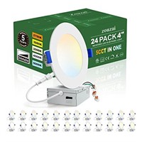 zouzai 24 Pack 4 Inch Ultra-Thin LED Recessed