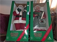 24-in animated holiday Mr & Mrs Clause