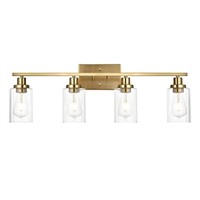 Jonsi Gold Bathroom Vanity Lights, 4 Light
