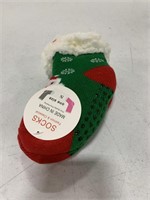 SOFT TODDLERS CHRISTMAS SOCKS WITH GRIPPERS SMALL