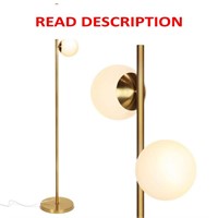$120  Sphere 65 in. Brass LED Floor Lamp  2 Globes
