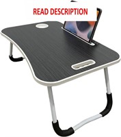 Lap Desk for Laptop  Foldable Legs (Dark Grey)