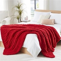 L'AGRATY Chunky Knit Blanket Throw - Soft Chunky