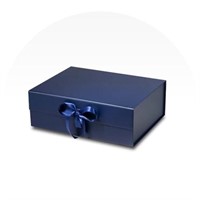 Kob's Large Gift Box, Elegant Matte Navy Blue