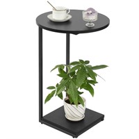 GYCZYCX C Shaped End Table,Round C Table,Snack