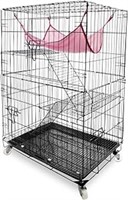 Daorfaa 2-Tier Large Cat Ferret Cage Kennel Crate