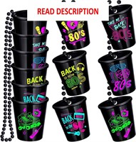 $14  12 Pack 80s Shot Glass Necklace - Party Favor