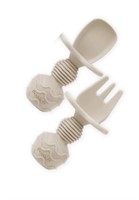PANDAEAR SILICONE BABY SPOONS AND FORK AGES 3