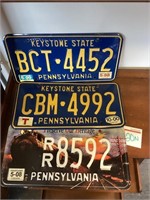 3 license plates