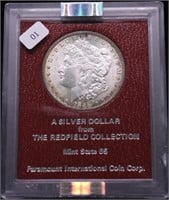 1888 S NGC MS64 RED FIELD DOLLAR