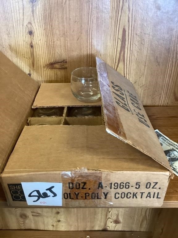 Case of cocktail glasses