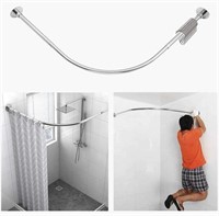 corner shower curtain rod adjustable stainless