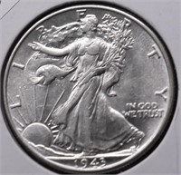 1943 CHOICE BU WALKING HALF DOLLAR