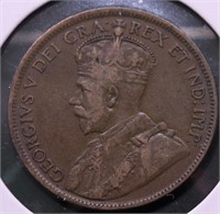 1918 CANADA LARGE CENT VF