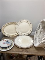 Basket with plates
