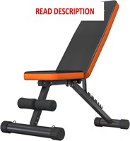 $70  Lusper Home Gym Bench  Adjustable & Foldable