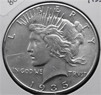 1935 PEACE DOLLAR POLISHED