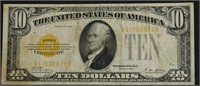 1928 10 $ GOLD CERTIFICATE VF