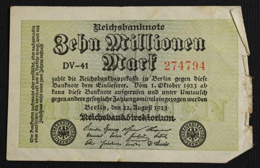 1923 GERMANY 7 MILLION MARKS VF