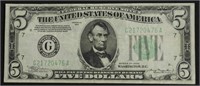 1934 5 $ FEDERAL RESERVE NOTE   XF