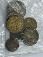 (12) WORLD COINS - 1940'S - 1970'S