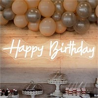 Happy Birthday Neon Sign- Dimmable Led Happy