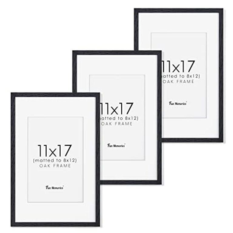 Fun Memories 11x17 Picture Frame Black Set of 3,