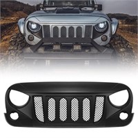DKMGHT Front Grill with Mesh Matte Black Grille
