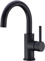 CREA Bar Sink Faucet in Black, Single-Handle 360Â°