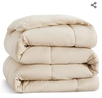 Bedsure Duvet Insert Full Comforter Beige - All