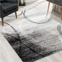 Rug Branch Montage Modern Abstract Ivory 2ft. x