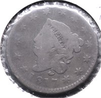 1817 N8 R 2 LARGE CENT  VG