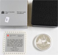 1987 PROOF CANADA SILVER DOLLAR W BOX PAPERS