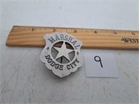 Dodge City Marshall Badge