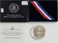 GEM WHITE HOUSE SILVER DOLLAR W BOX PAPERS