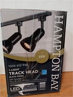Hampton Bay LED one light track head with a black