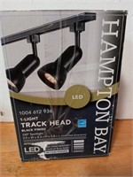 Hampton Bay LED one light track head with a black
