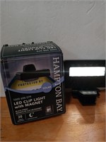 Hampton Bay solar powered LED clip light with