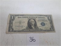 1935G $1 Dollar Silver Certificate Blue Seal